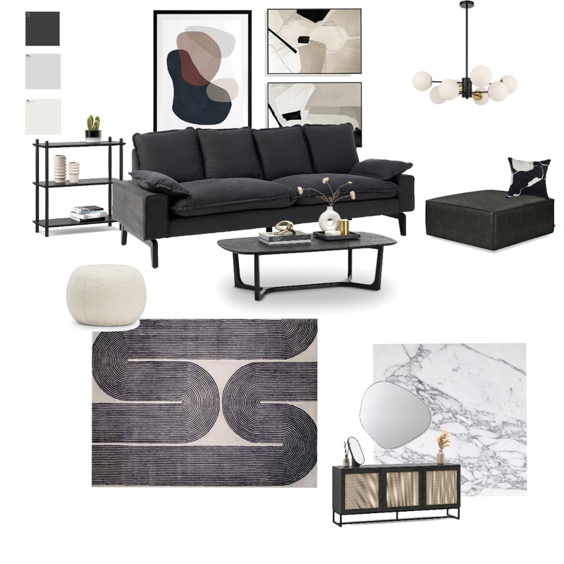 Elegantly Monochromatic Mood Board by Vivalux on Style Sourcebook