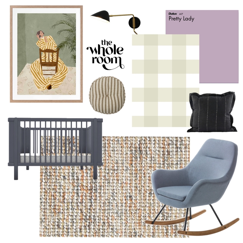 Nursery Pastel checkers Mood Board by The Whole Room on Style Sourcebook