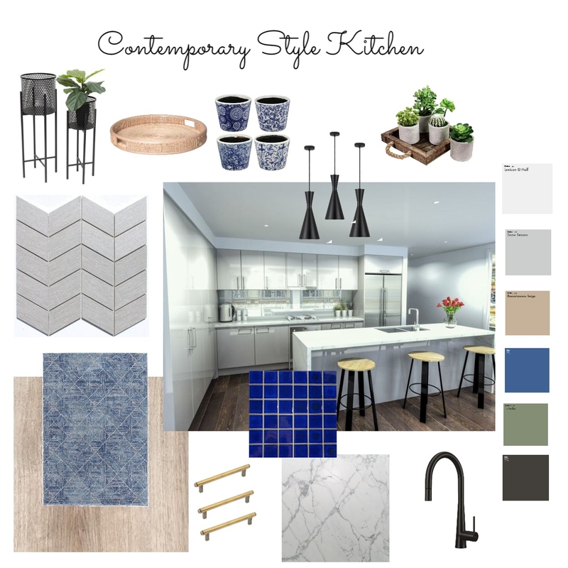 Contemporary Style Kitchen Mood Board by jbsuarez on Style Sourcebook