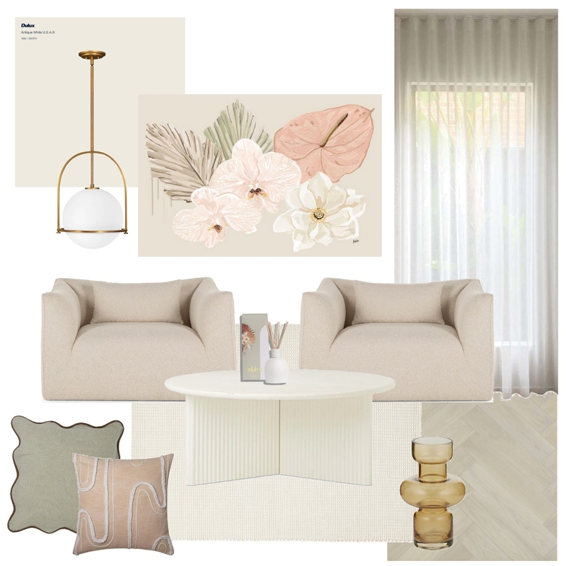 Blush Living Room Mood Board by Zoe Katy on Style Sourcebook