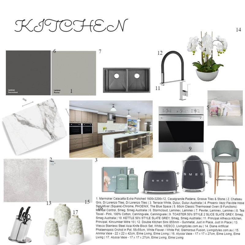 MOOD BOARD KITCHEN Mood Board by Catia Marinelli on Style Sourcebook