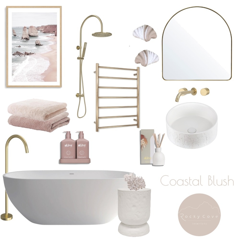 Coastal Blush Mood Board by Rockycove Interiors on Style Sourcebook