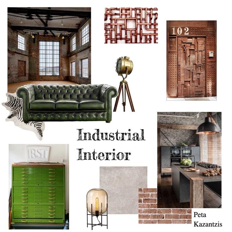 Industrial Interior Mood Board by PetaMaree on Style Sourcebook