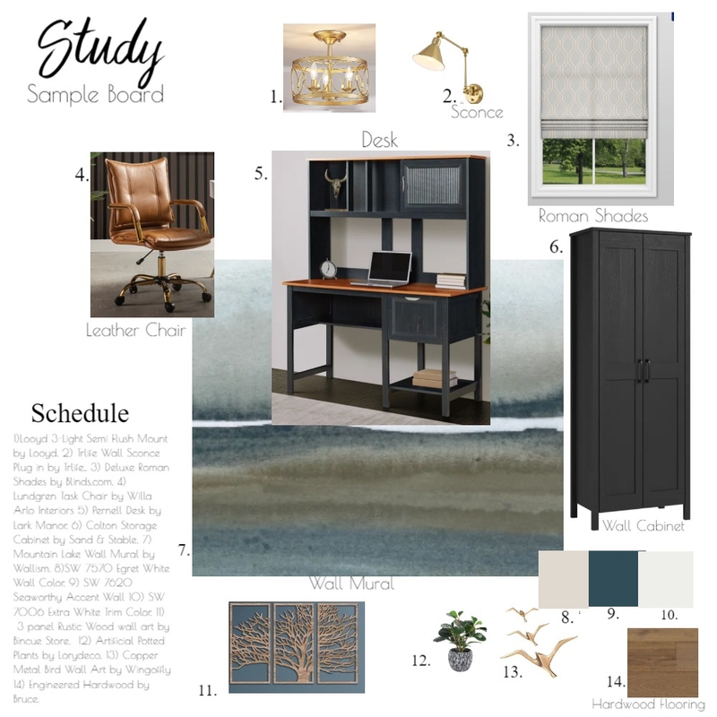 Study Mood Board by jallen on Style Sourcebook