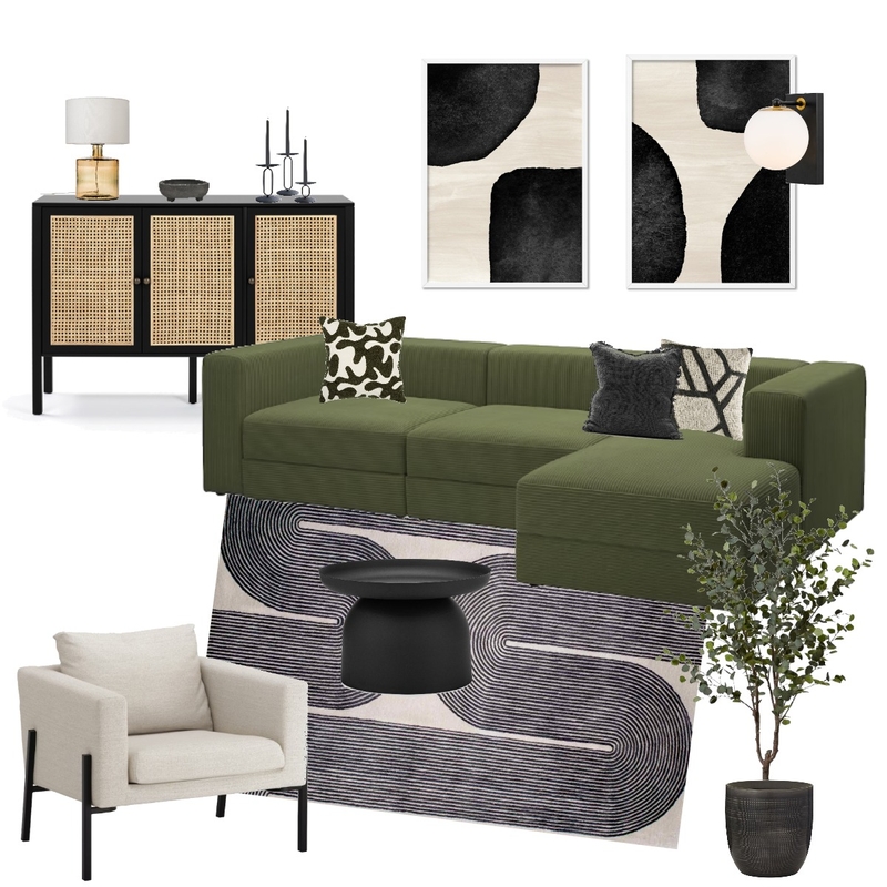 Green modern living room Mood Board by Suite.Minded on Style Sourcebook