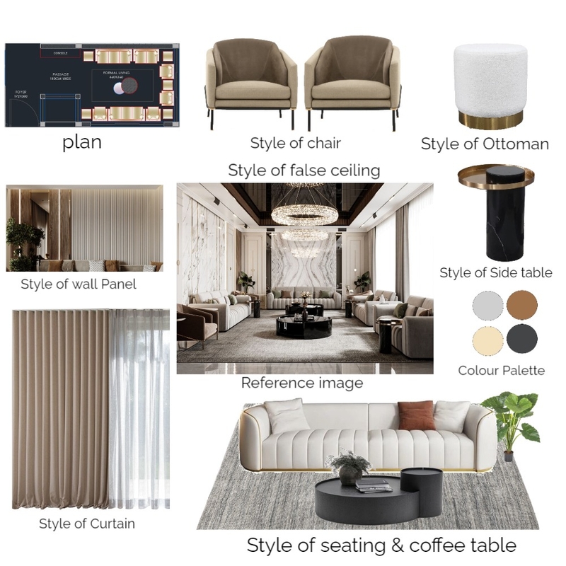 formal living Mood Board by haze creation on Style Sourcebook