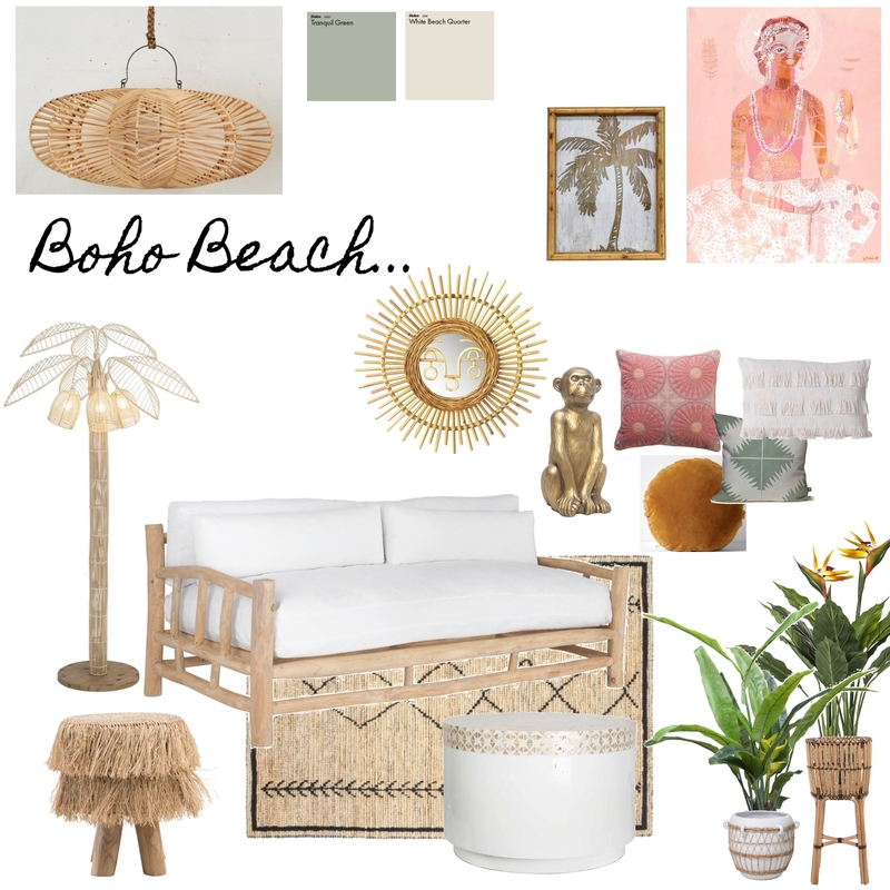 Boho Beach Mood Board by Studio Halo & Fitz on Style Sourcebook