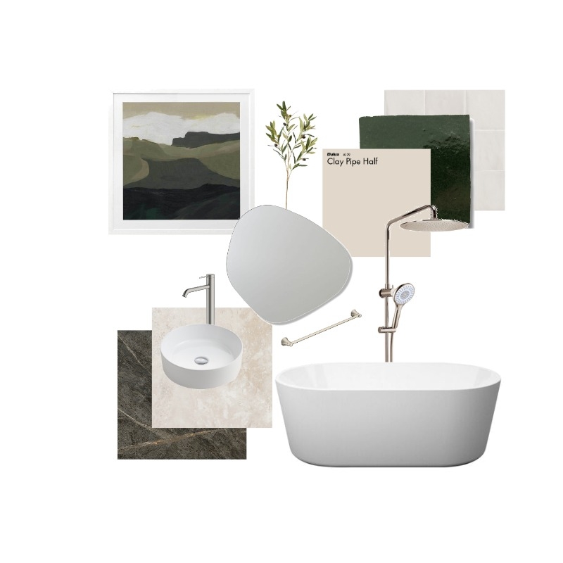 Organic Bathroom Vibes Mood Board by Bethany Routledge-Nave on Style Sourcebook