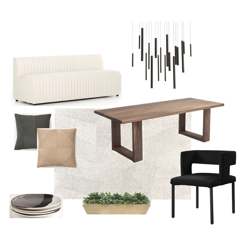 Accent Achromatic Modern Dining Mood Board by djalvarez94 on Style Sourcebook