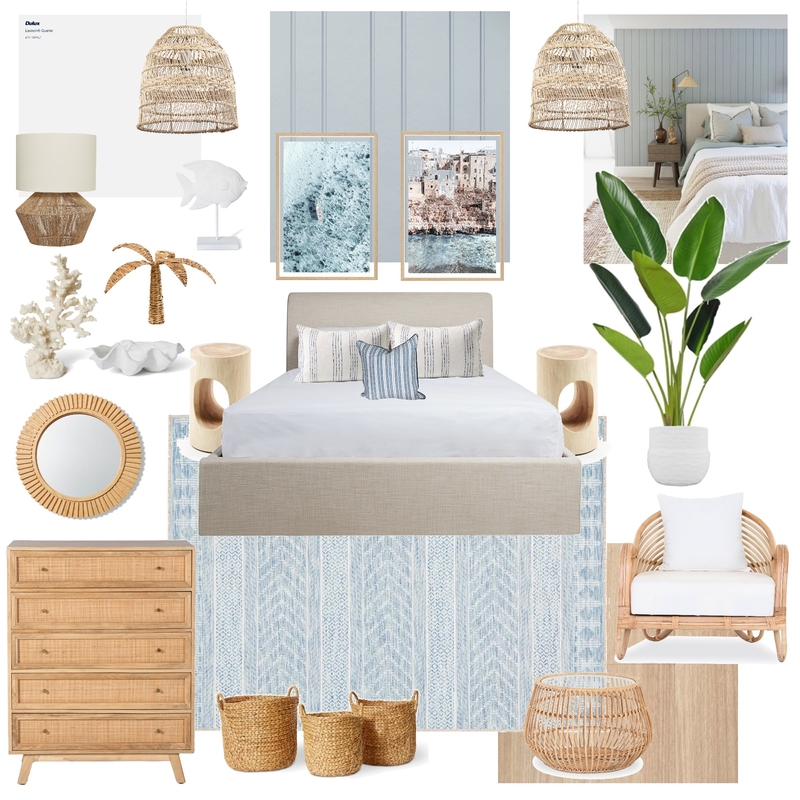 Coastal bedroom Mood Board by Amber.tickle@hotmail.com on Style Sourcebook