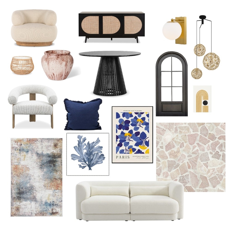 ID Module 3 Mood Board - Living Area Mood Board by Mei on Style Sourcebook