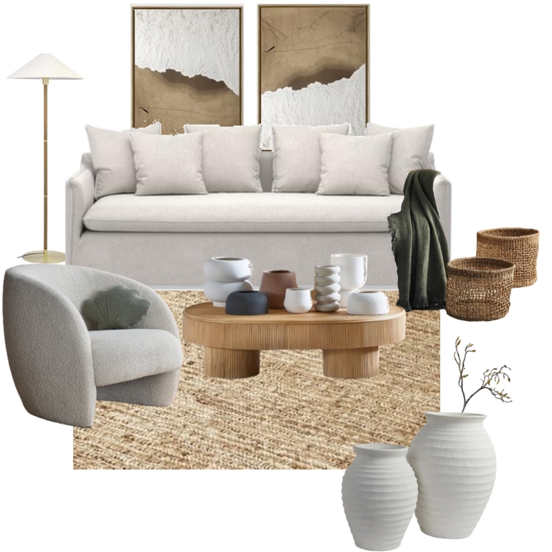 Coastal inspired living Mood Board by B.Bedlu on Style Sourcebook