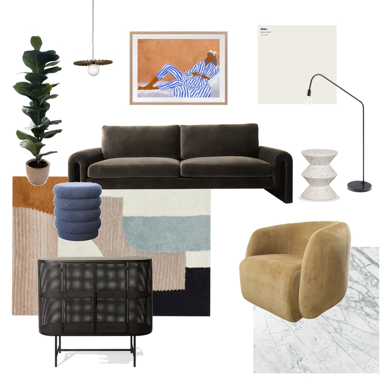 Eklektisches Wohnzimmer Mood Board by judithscharnowski on Style Sourcebook