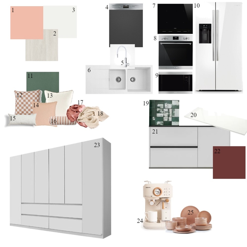 Sampleboard Keuken Mood Board by Amber Vandenbulcke on Style Sourcebook