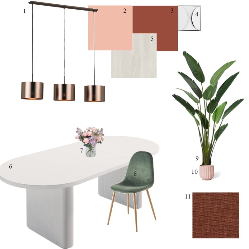 Sampleboard Eetkamer Mood Board by Amber Vandenbulcke on Style Sourcebook