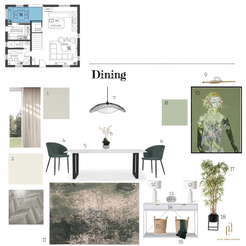 IDI Module 9 - Dining Mood Board by Candice Vorster on Style Sourcebook