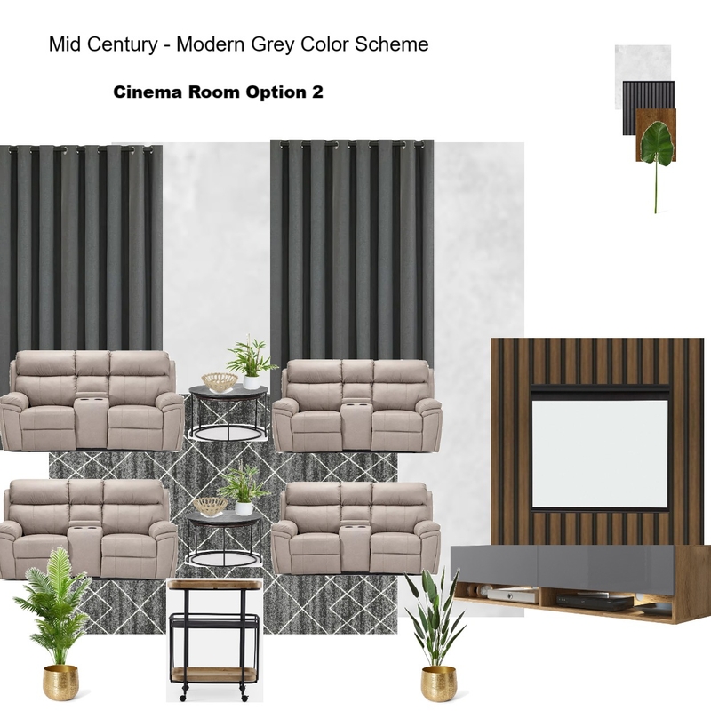 Grey Scheme Color Scheme- Cinema Room Mood Board by Asma Murekatete on Style Sourcebook