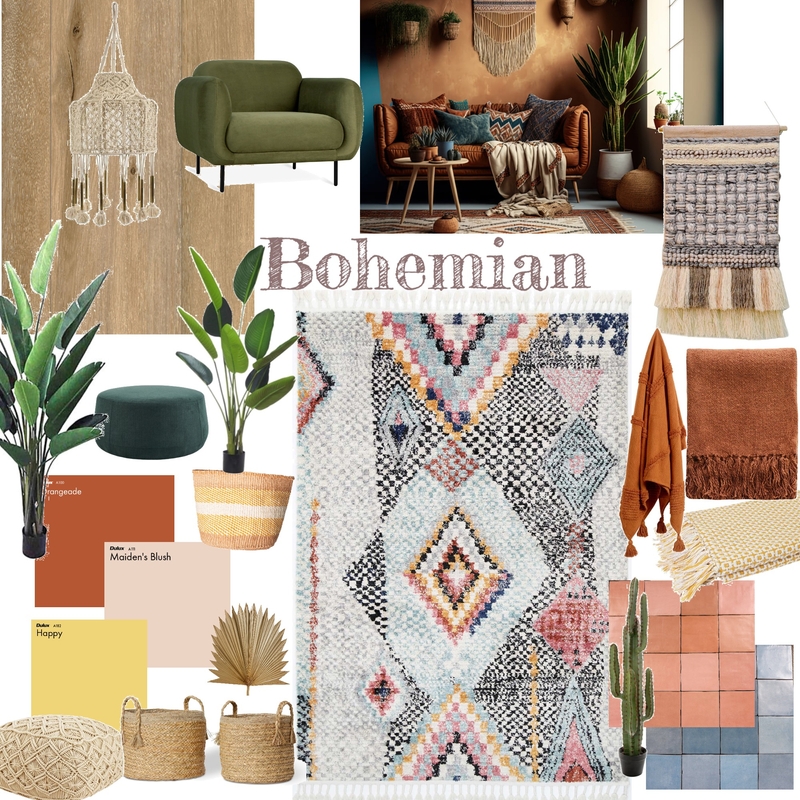 Bohemian Mood Board by Rochelleshaw on Style Sourcebook