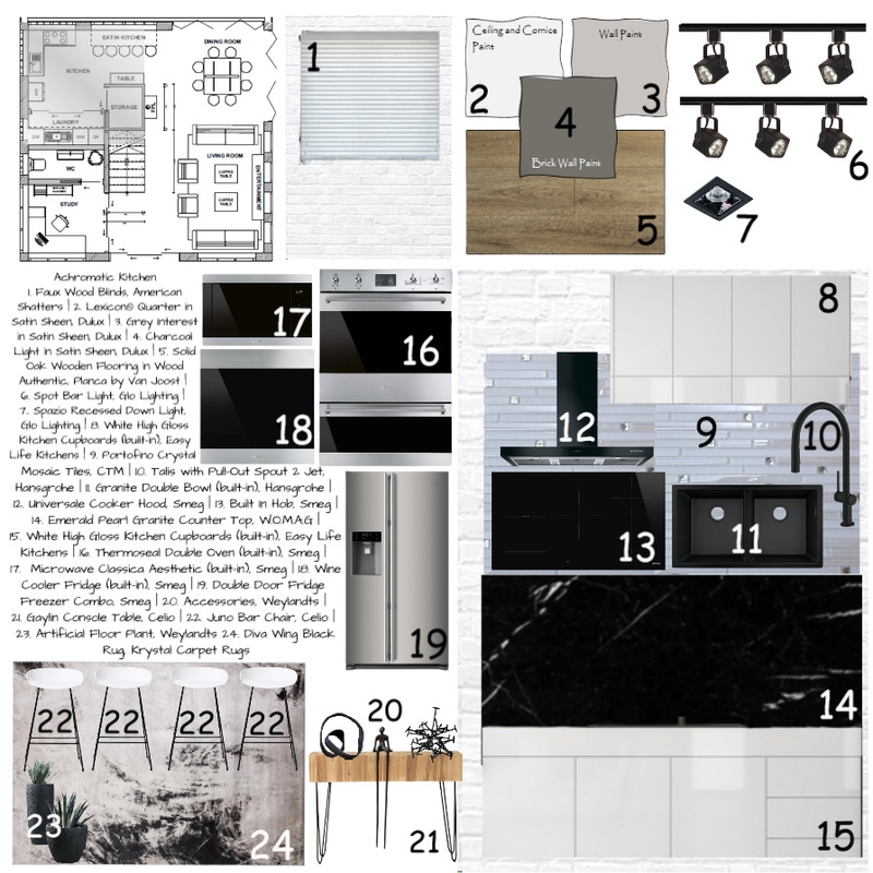 Module 9 - Kitchen Mood Board by MP Farquhar on Style Sourcebook