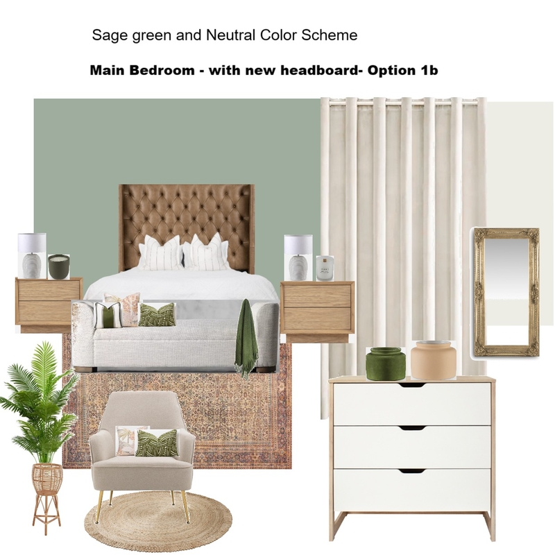 Master Bedroom option 1b Mood Board by Asma Murekatete on Style Sourcebook