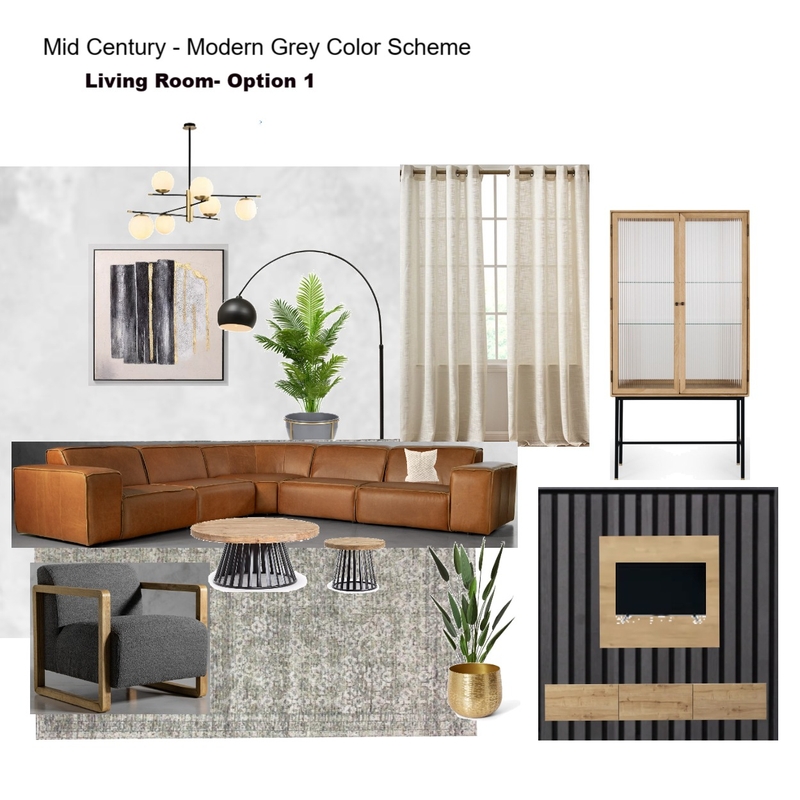 Grey Scheme Color Scheme- Living Room Tan Modular Couch Mood Board by Asma Murekatete on Style Sourcebook