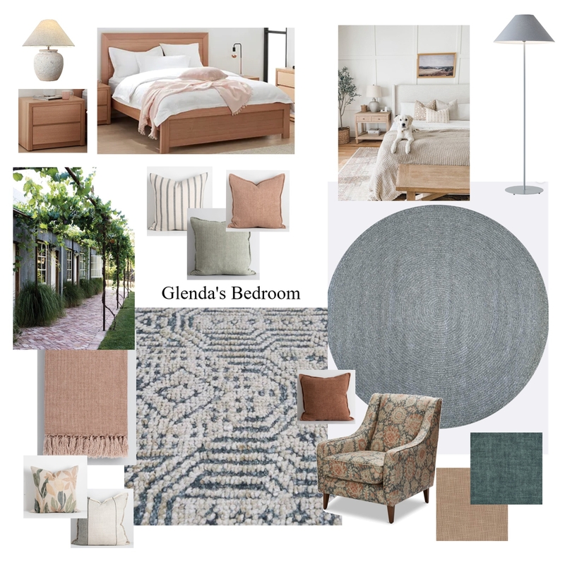 Glenda's Bedroom Mood Board Mood Board by MarnieDickson on Style Sourcebook