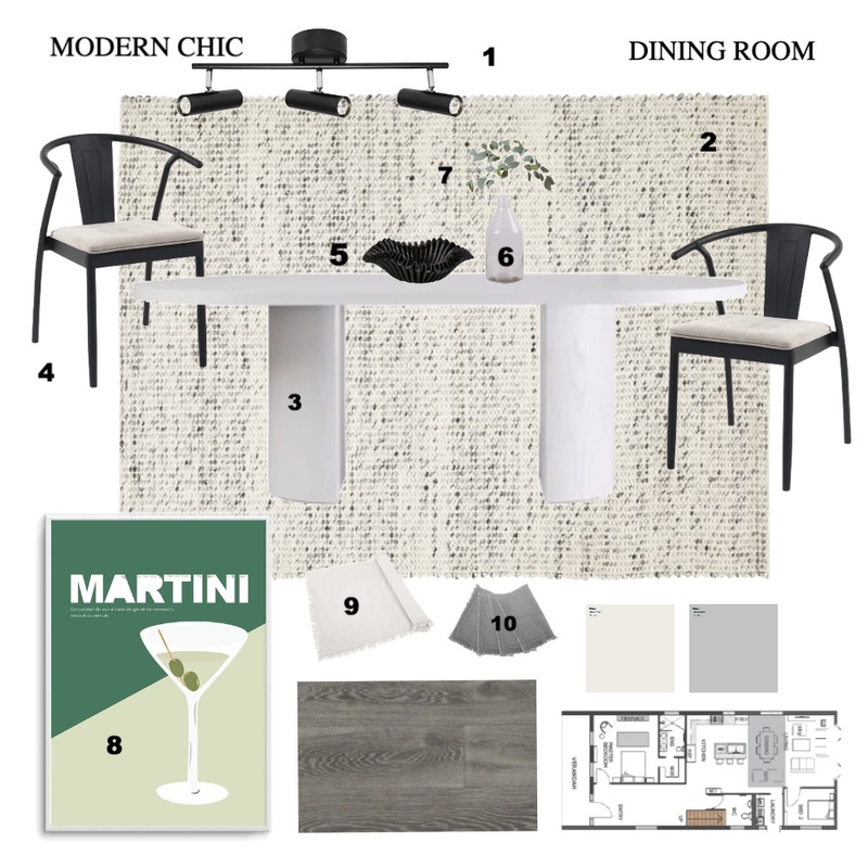 DINING ROOM MODERN CHIC Mood Board by Jaspa_Interior on Style Sourcebook