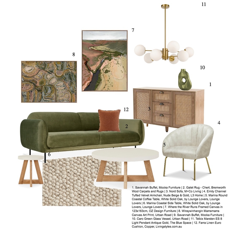 Living Mood Board by danirh on Style Sourcebook