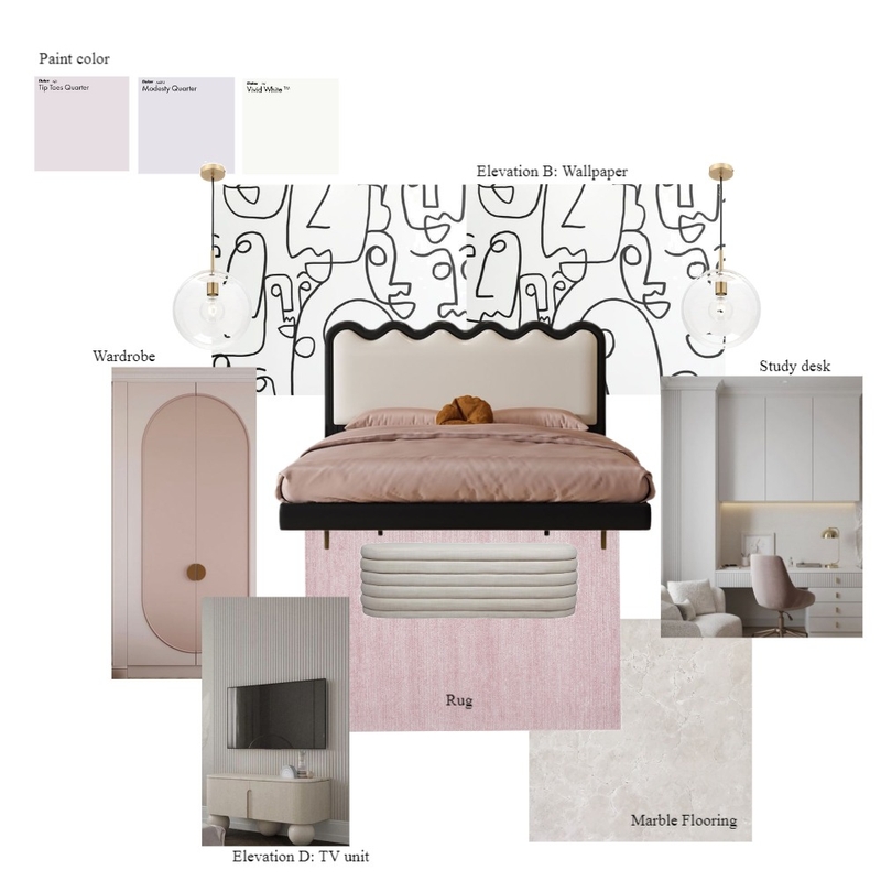 MASTER  bedroom  option 2 Mood Board by rekha18 on Style Sourcebook