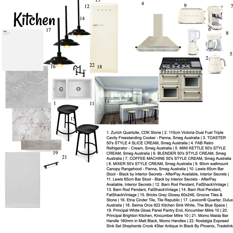 Kitchen Mood Board by Hundz_interiors on Style Sourcebook