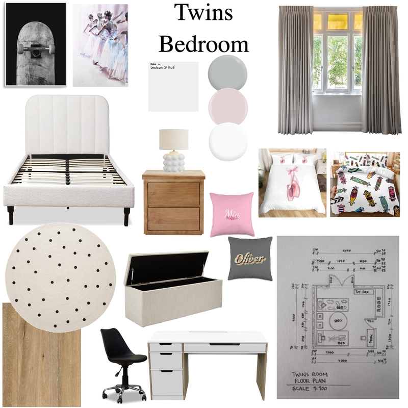 Twin room Mood Board by LM on Style Sourcebook