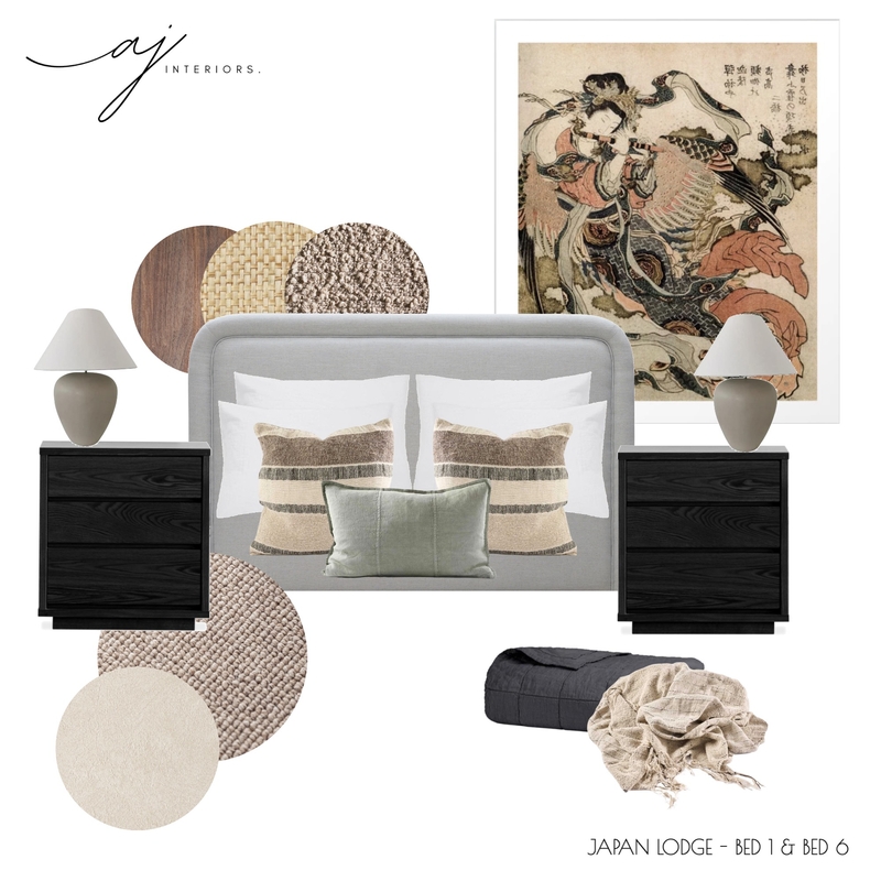 Japan Lodge - Bed 1 & 6 Mood Board by Amanda.j Interiors on Style Sourcebook