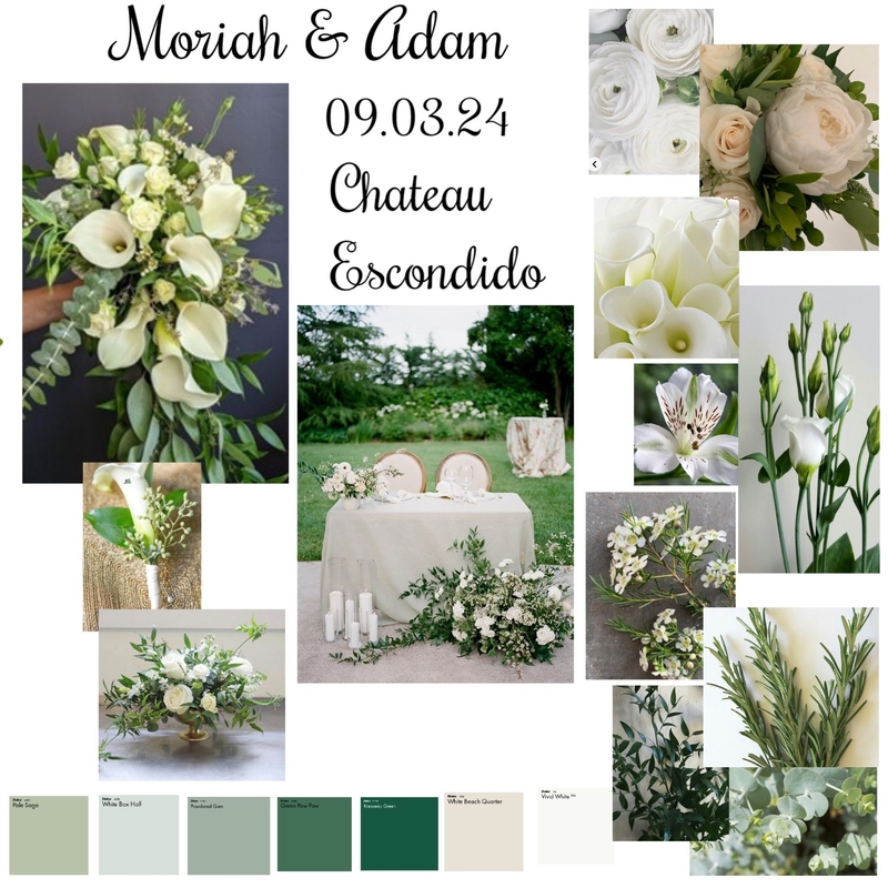 Moriah & Adam 09.03.24 Revised Mood Board Mood Board by botanicalsbykb@gmail.com on Style Sourcebook