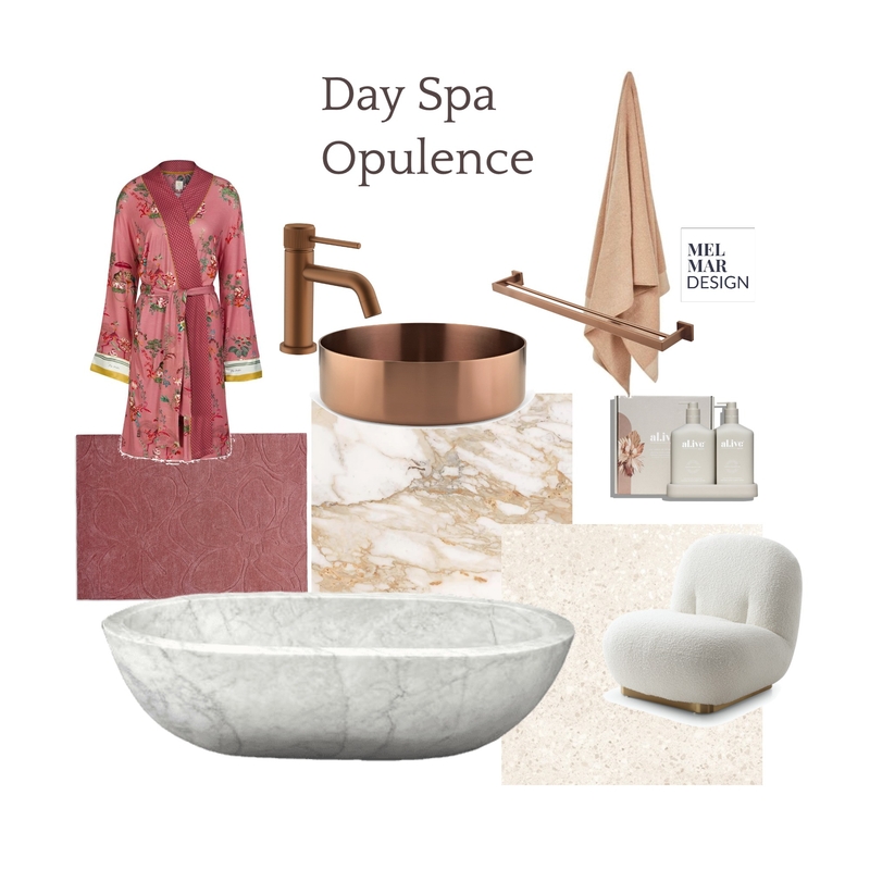 Day Spa Opulence Mood Board by MEL MAR DESIGN on Style Sourcebook