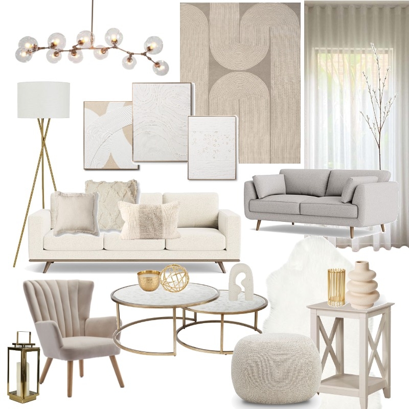 Neutral Living Room SampleBoard Mood Board by Adaiah Molina on Style Sourcebook