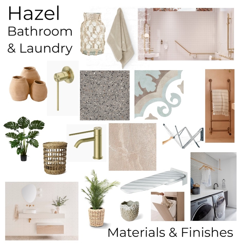 Hazel - Bathroom & Laundry - Materials & Finishes Mood Board by kdhearder on Style Sourcebook