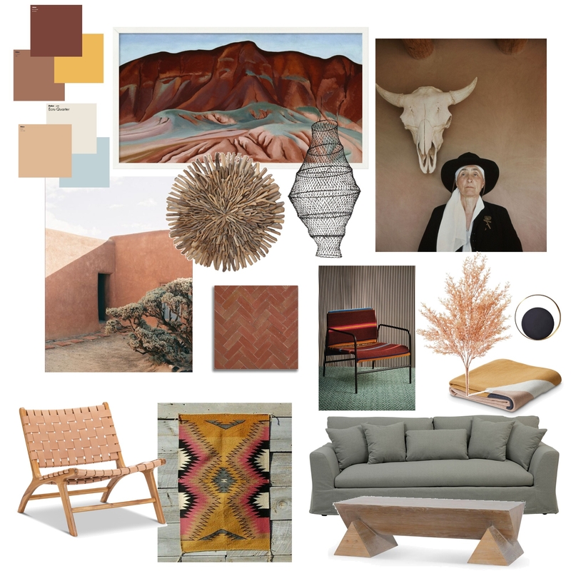 IDI 3 Modern Southwest Living Room moodboard Mood Board by pamsmif@gmail.com on Style Sourcebook