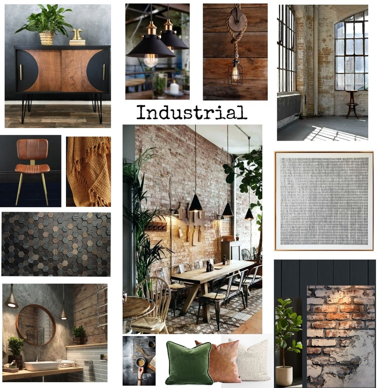 Industrial Mood Board by Amara_Designs on Style Sourcebook