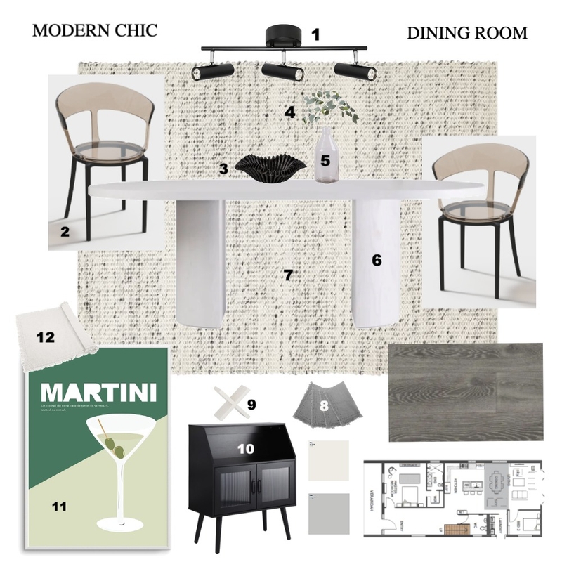 DINING ROOM MODERN CHIC Mood Board by Jaspa_Interior on Style Sourcebook