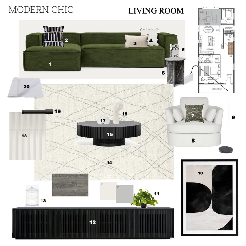 LIVING ROOM MODERN CHIC Mood Board by Jaspa_Interior on Style Sourcebook