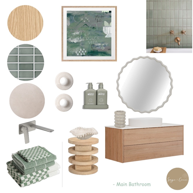 Main Bathroom - Banks St Project Mood Board by Sage & Cove on Style Sourcebook