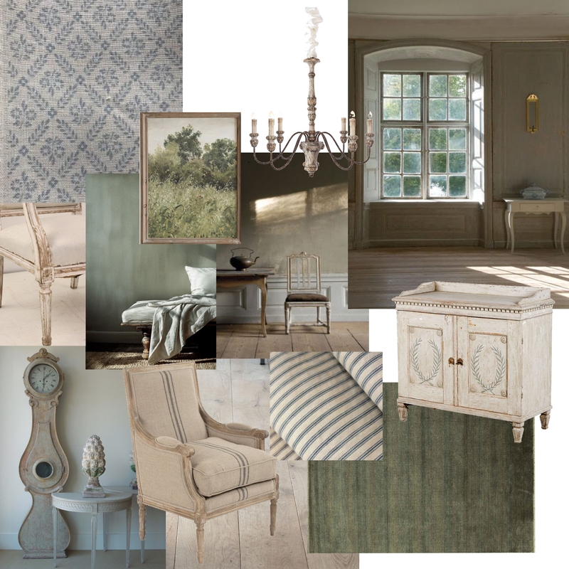 Gustavian Mood Board by Atelier Be on Style Sourcebook