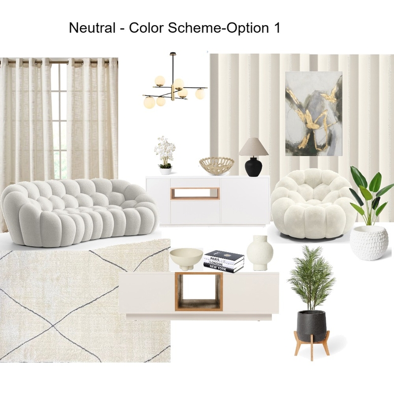 Arthur- Joburg - Neutral Color scheme Option 1 Mood Board by Asma Murekatete on Style Sourcebook