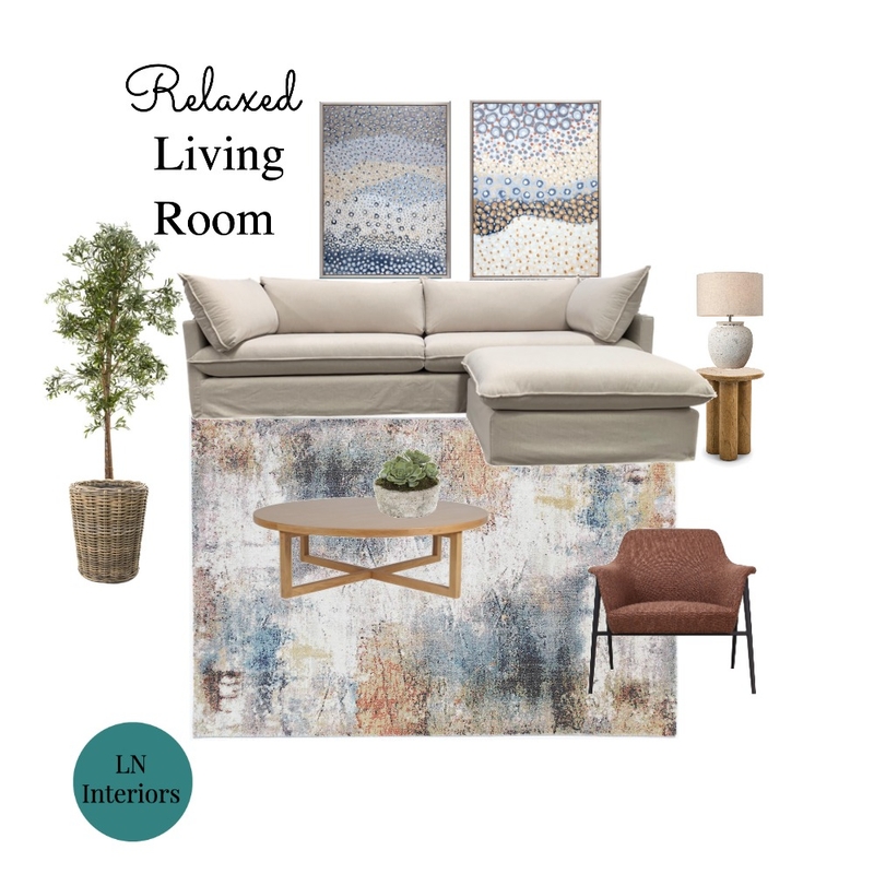 Relaxed Living Room Mood Board by LN Interiors on Style Sourcebook