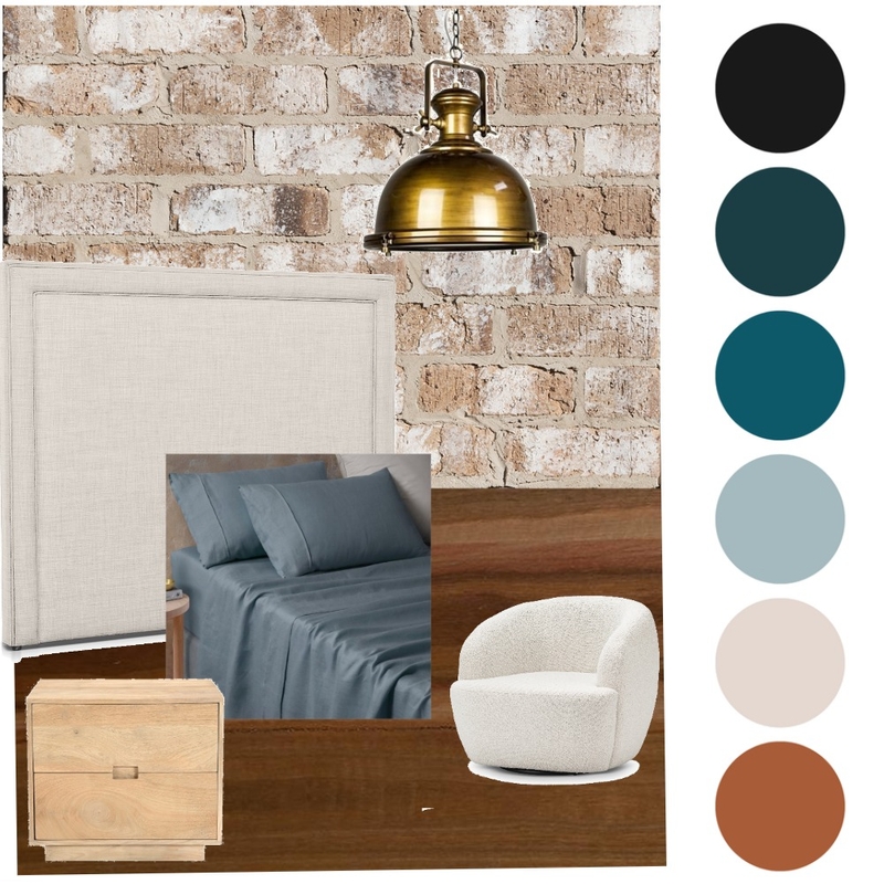 Bedroom Industrial Apartment Mood Board by EMdesigns on Style Sourcebook