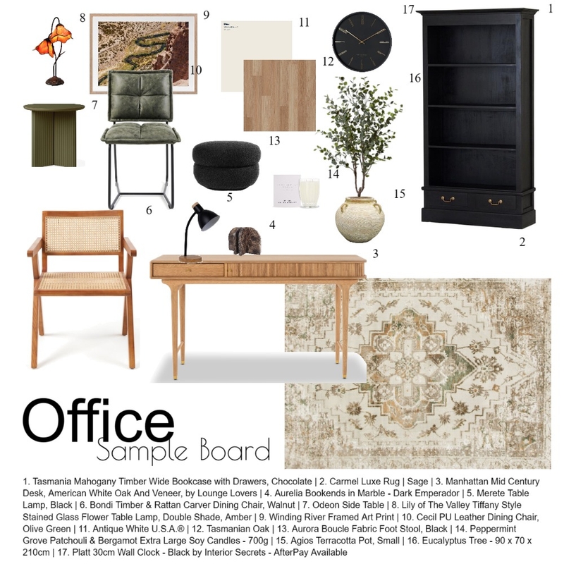 Office Sample Board Mood Board by elizabethrhsteel on Style Sourcebook