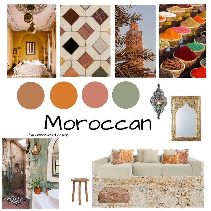 Moroccan Mood Board by Shannon Welch Design on Style Sourcebook