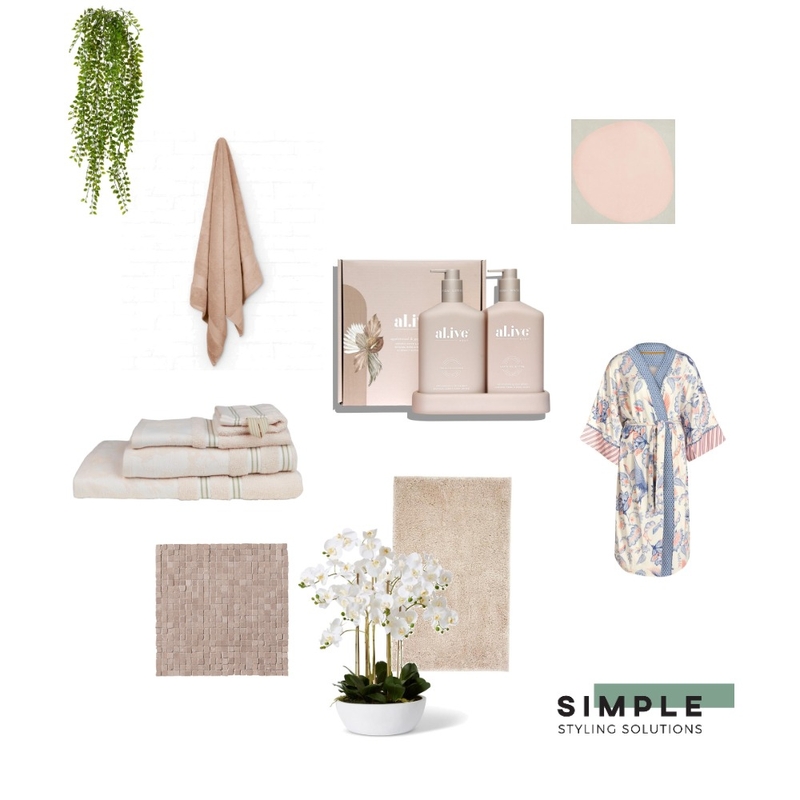 Bathroom Flatlay Mood Board by Simplestyling on Style Sourcebook