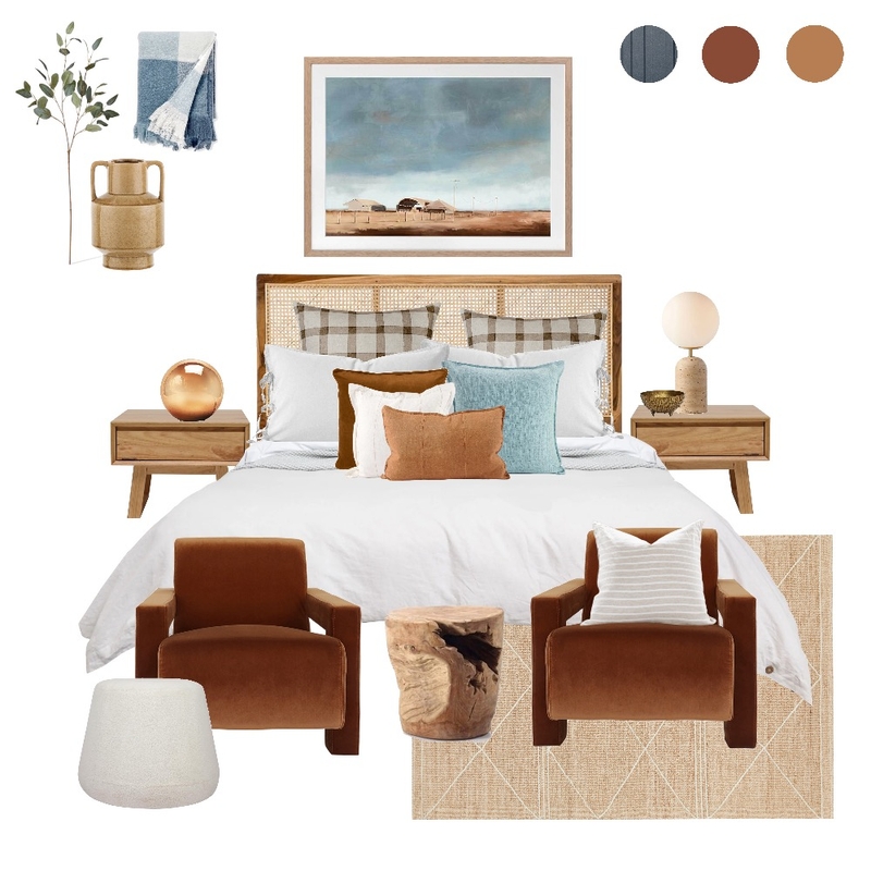 Australian Landscape Master Bedroom Mood Board by studioruwi on Style Sourcebook