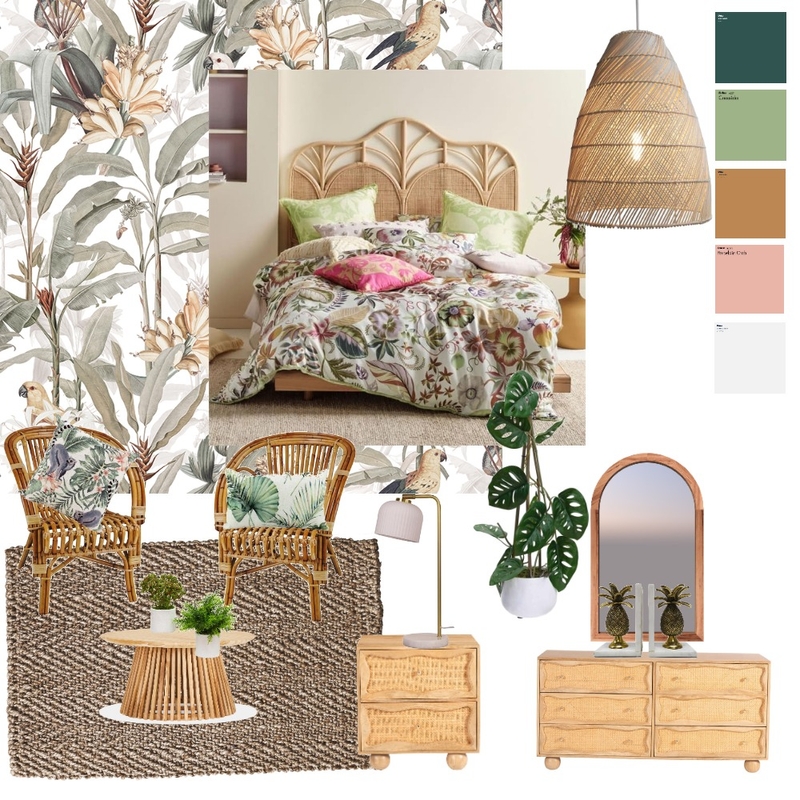 Tropical bedroom Mood Board by sapokazipokwana@gmail.com on Style Sourcebook